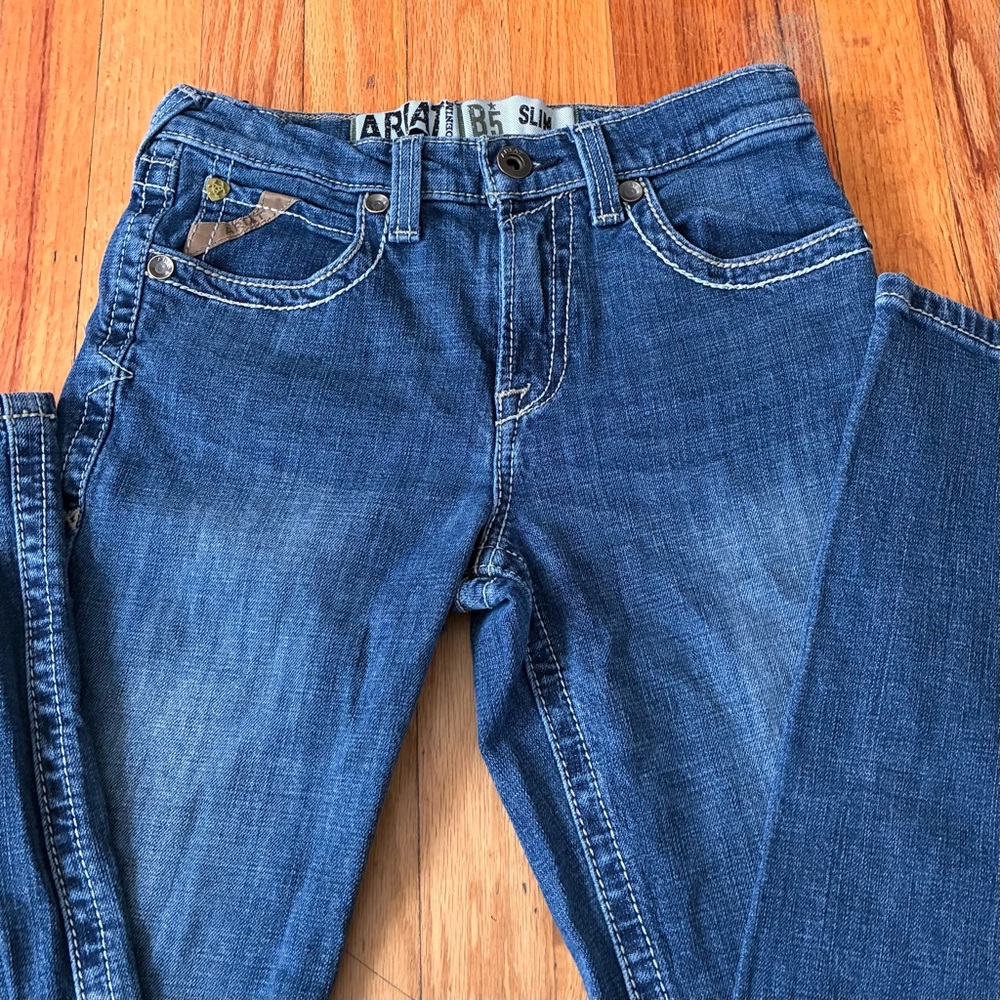 Ariat B5 Slim Fit Straight Leg Boys' Jeans - Picture 5 of 12